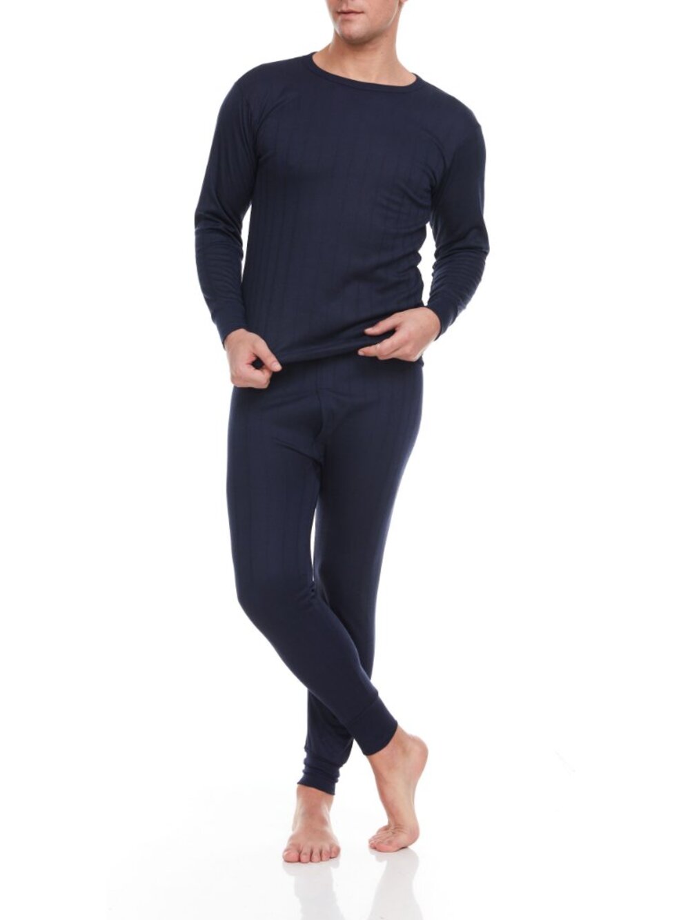 Men Cotton Fleece Thermal Underwear Set 2-Pack Warm Long Johns Winter Base Layer - Picture 5 of 6